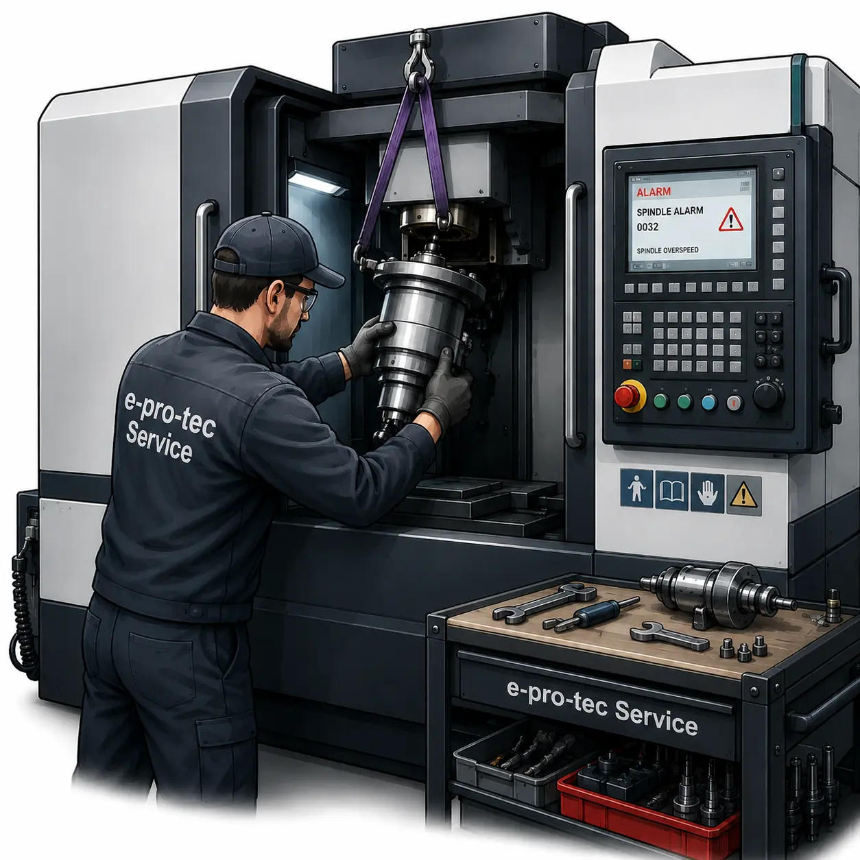 Instandsetzung und Reparatur CNC-Maschine Icon